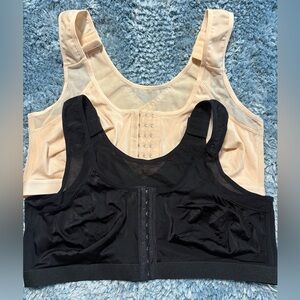 Elegant Black and Beige Women's Bra Set